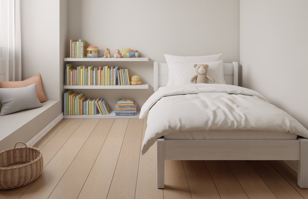 Minimalistisches Kinderzimmer
